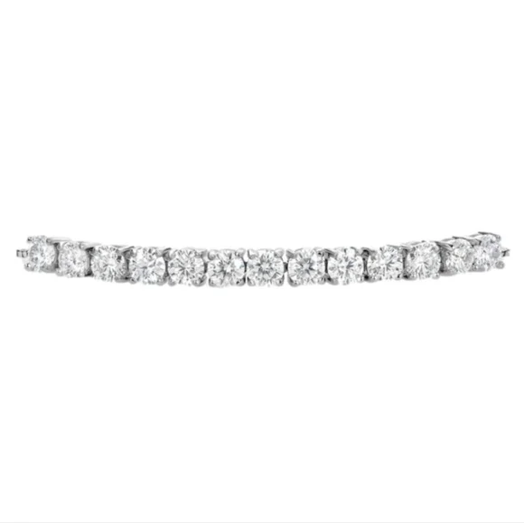 3.0ct Diamond Tennis Bracelet Adjustable Women Moissanite Anniversary Gift - Picture 3 of 5